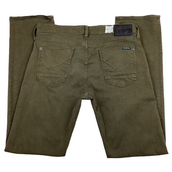 HUDSON Bryon 5 Pocket Straight Jeans Buttonfly Brown - Picture 5 of 12